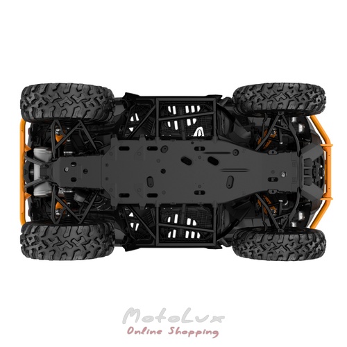 Utility ATV BRP OUTLANDER MAX XT-P 1000R, Mineral Grey Orange Crush, 2025