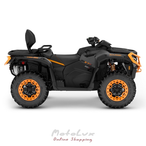 Utility ATV BRP OUTLANDER MAX XT-P 1000R, Mineral Grey Orange Crush, 2025