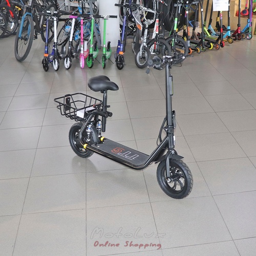 Electric scooter with seat Q2 36V 10.4AH SM, black