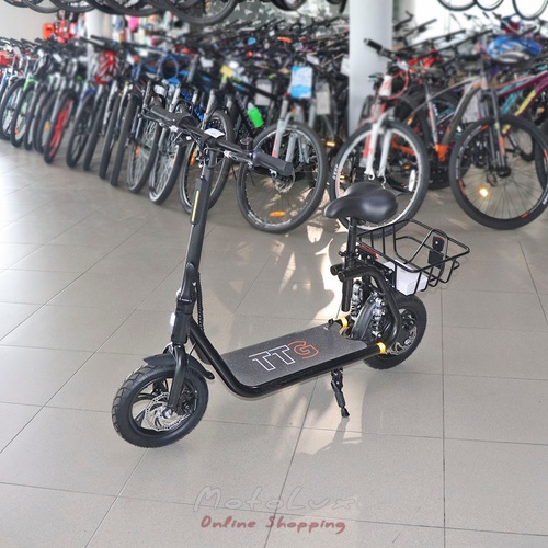 Electric scooter with seat Q2 36V 10.4AH SM, black