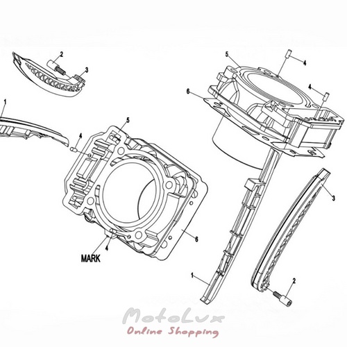 Натягувач ланцюга ГРМ для квадроцикла CFmoto 800