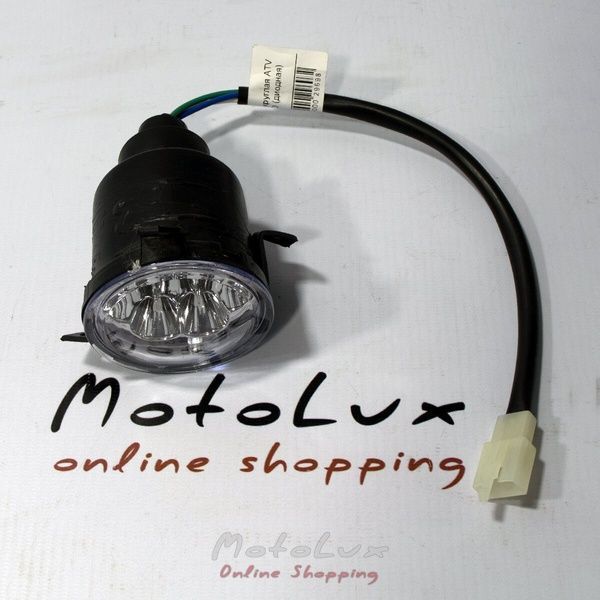 Headlight led round, diode for an ATV