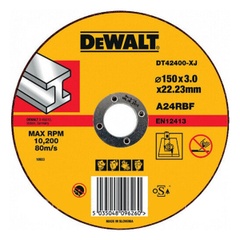 Круг відрізний DeWALT DT42400, по металу, 150x3x22.2 мм