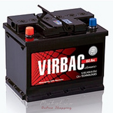 Battery Virbac Classic 6CT-60-АЗ, 12V 60Ah, acid