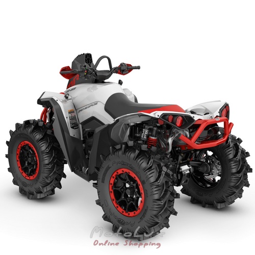 Utility ATV BRP Renegade X MR 1000R, Hyper Silver Legion Red, 2025