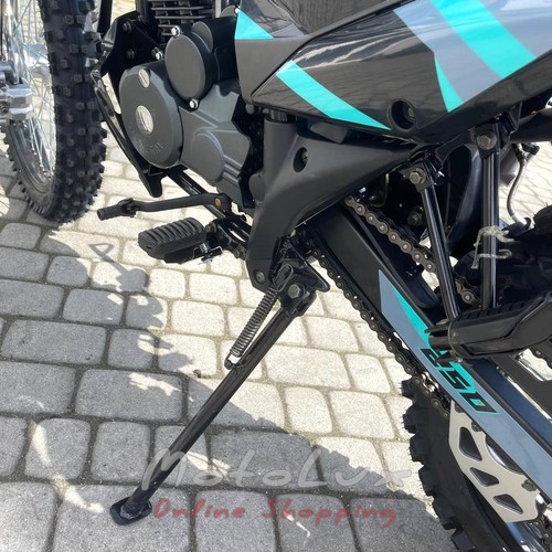 Мотоцикл ендуро Shineray XY250GY 6C CXR Cross, чорний з бірюзовим, 2024