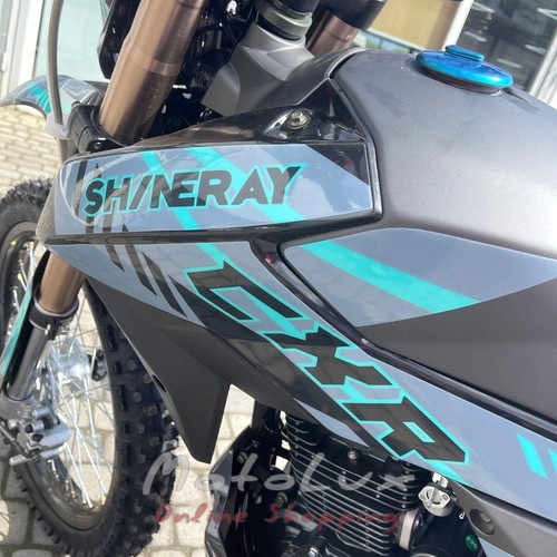 Shineray XY250GY 6C CXR Cross Enduro motorkerékpár, fekete türkiz színnel, 2024