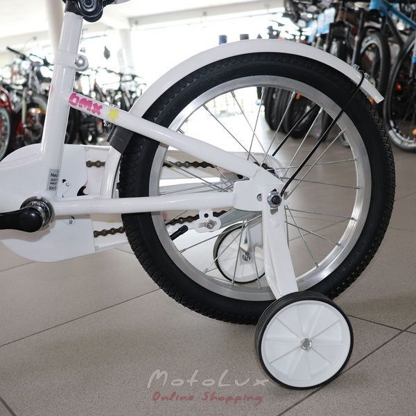 Detsk&yacute; bicykel 16 Neuzer BMX, biela s ružovou