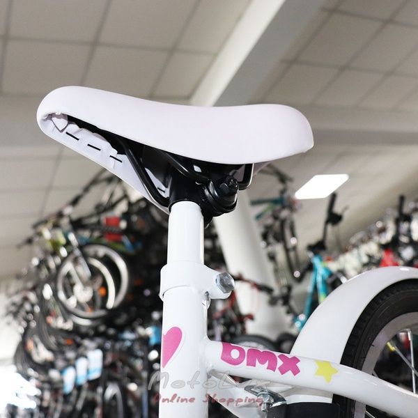 Detsk&yacute; bicykel 16 Neuzer BMX, biela s ružovou