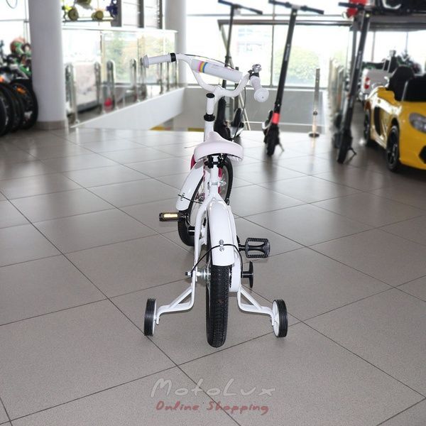 Detsk&yacute; bicykel 16 Neuzer BMX, biela s ružovou