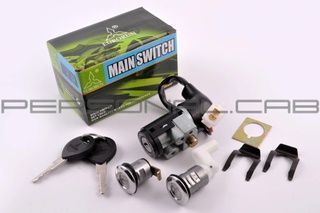 Ignition switch, set, Honda Dio Live AF34, 2 wires