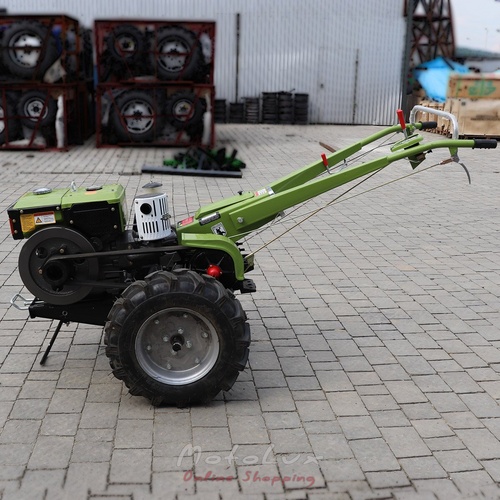 Diesel Walk-Behind Tractor Kentavr MB 1012D-8, Manual Starter, 12 HP + Rotavator