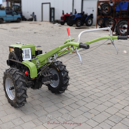 Diesel Walk-Behind Tractor Kentavr MB 1012D-8, Manual Starter, 12 HP + Rotavator