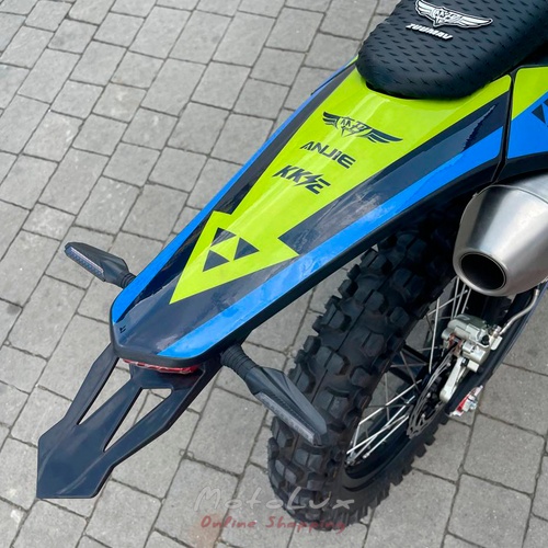 Enduro motorkerékpár ZUUMAV S8 NC 450, kék zölddel