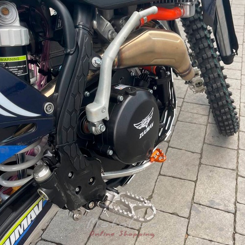 Enduro motorkerékpár ZUUMAV S8 NC 450, kék zölddel