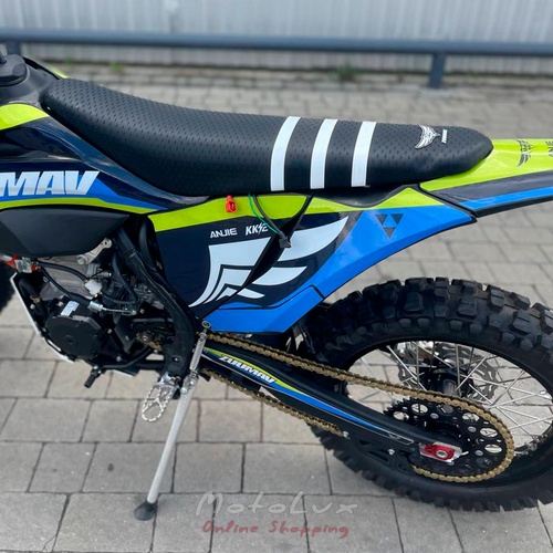 Enduro motorkerékpár ZUUMAV S8 NC 450, kék zölddel