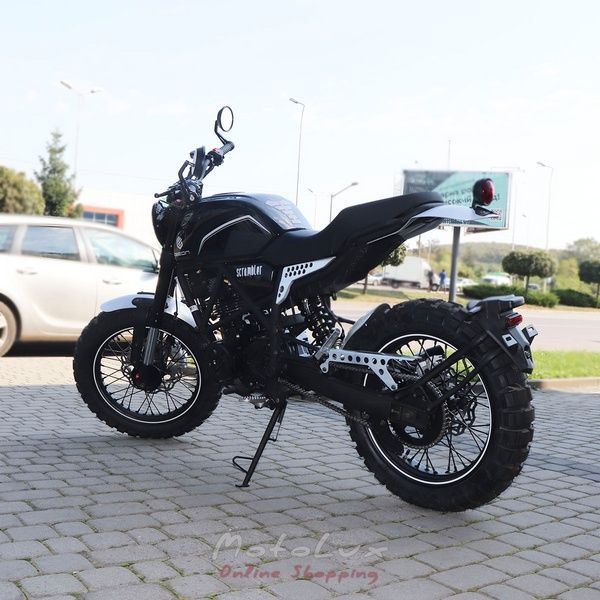 Мотоцикл дорожный Geon Scrambler 250, черный, 2023