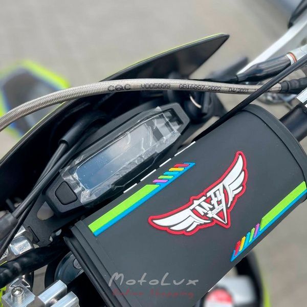 Enduro motocykel ZUUMAV S8 NC 450, modr&aacute; so zelenou
