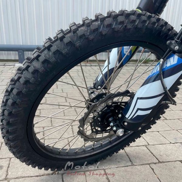Enduro motocykel ZUUMAV S8 NC 450, modr&aacute; so zelenou