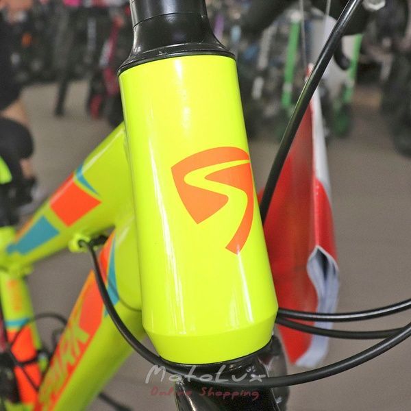 Подростковый велосипед Spark Tracker, колесо 26, рама 13, желтый с красным