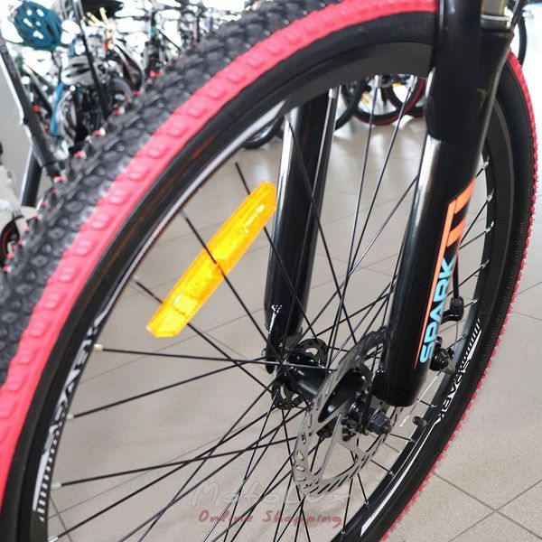 Подростковый велосипед Spark Tracker, колесо 26, рама 13, желтый с красным
