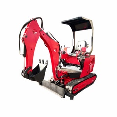 Mini excavator Minidigger MD 4, red