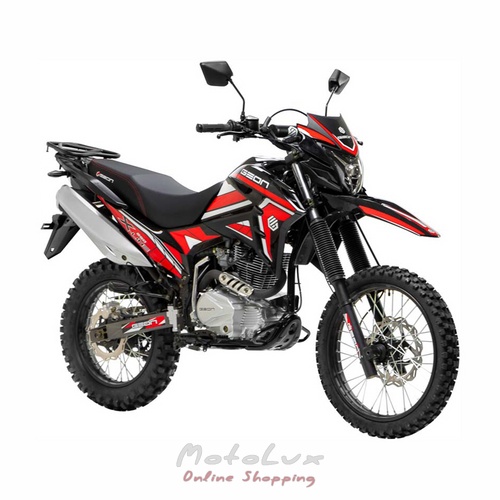 Geon X-Line 250 19/16 Enduro Motorcycle, black with red, 2024