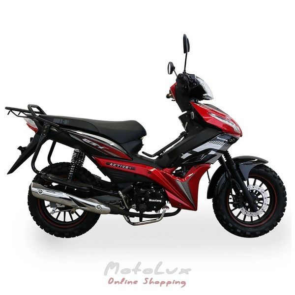 Мопед бензиновый Musstang MT125-3 Active Plus, 8 л.с., красный