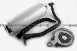 Muffler 4T GY6 50, elbow, gaskets