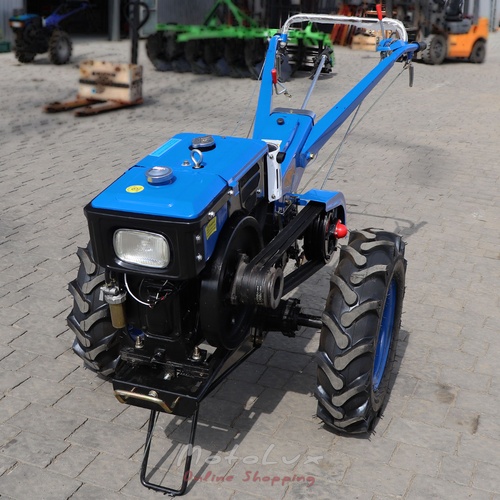 Diesel Walk-Behind Tractor Zubr Plus JR Q78, Manual Starter, 8 HP