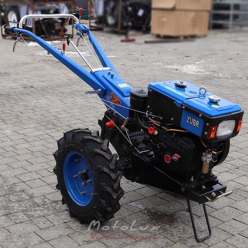 Diesel Walk-Behind Tractor Zubr Plus JR Q78, Manual Starter, 8 HP