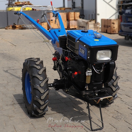 Diesel Walk-Behind Tractor Zubr Plus JR Q78, Manual Starter, 8 HP