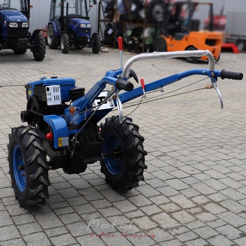 Diesel Walk-Behind Tractor Zubr Plus JR Q78, Manual Starter, 8 HP