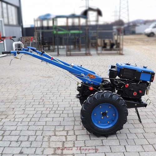 Diesel Walk-Behind Tractor Zubr Plus JR Q78, Manual Starter, 8 HP