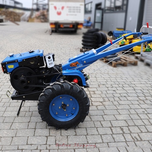 Diesel Walk-Behind Tractor Zubr Plus JR Q78, Manual Starter, 8 HP