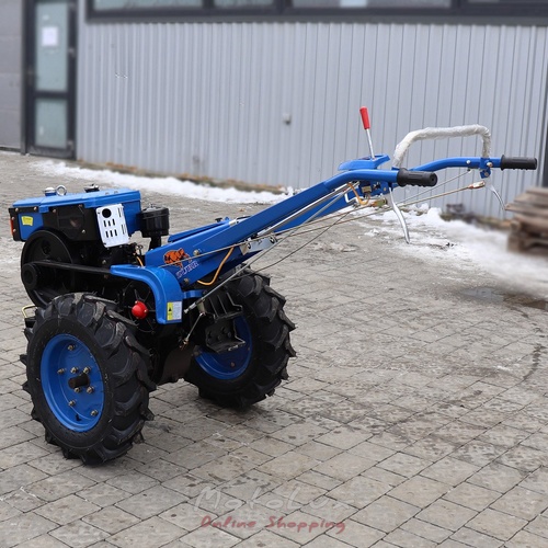 Diesel Walk-Behind Tractor Zubr Plus JR Q78, Manual Starter, 8 HP