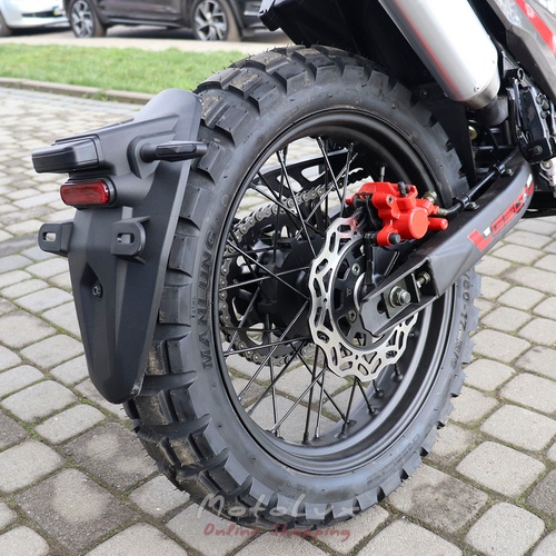 Geon Rockster 250 motorcycle, black with red