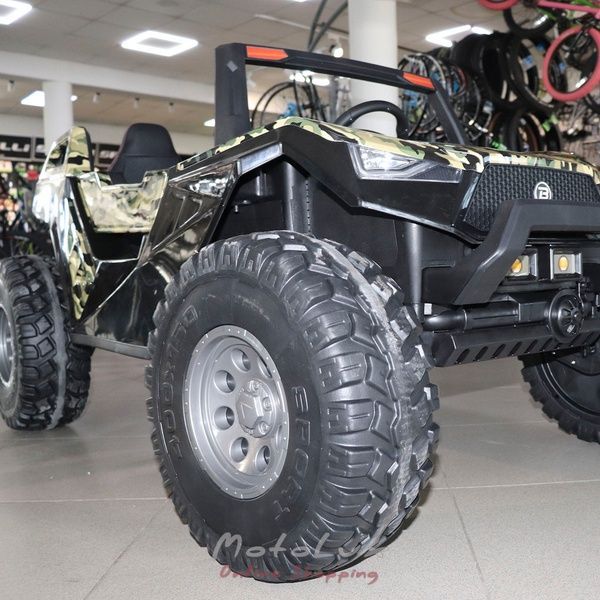 Детский электромобиль джип Bambi M 4170EBLRS 18, камуфляж