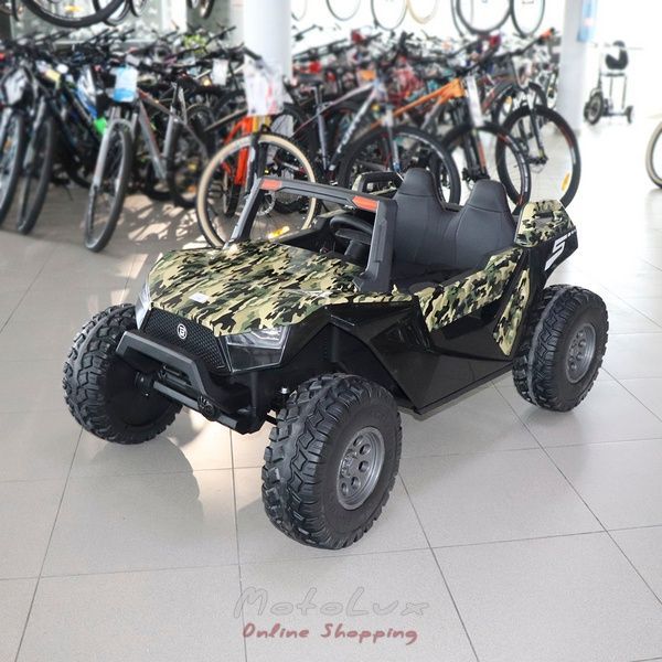 Детский электромобиль джип Bambi M 4170EBLRS 18, камуфляж