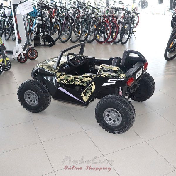 Детский электромобиль джип Bambi M 4170EBLRS 18, камуфляж