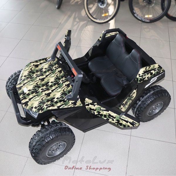 Детский электромобиль джип Bambi M 4170EBLRS 18, камуфляж