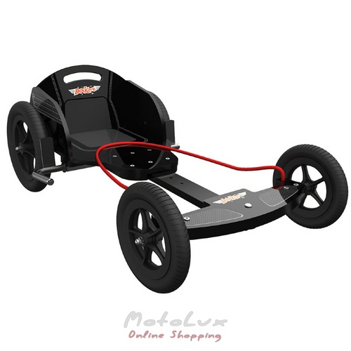 Gyerek gokart Kiddimoto Box, rétegelt lemez, GT Racing design, fekete