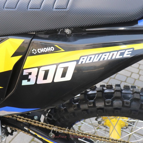 Kovi 300 Advance enduro motorcycle, blue with yellow, 2024