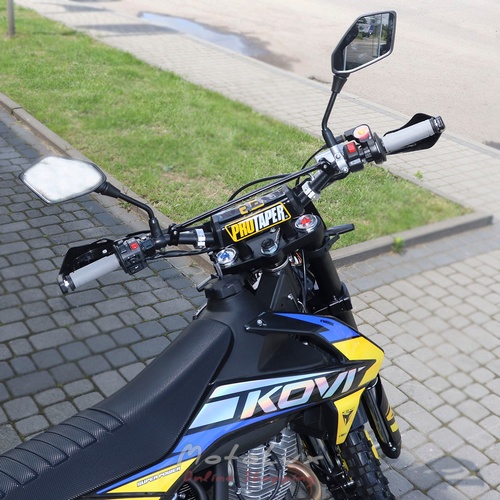 Kovi 300 Advance enduro motorcycle, blue with yellow, 2024