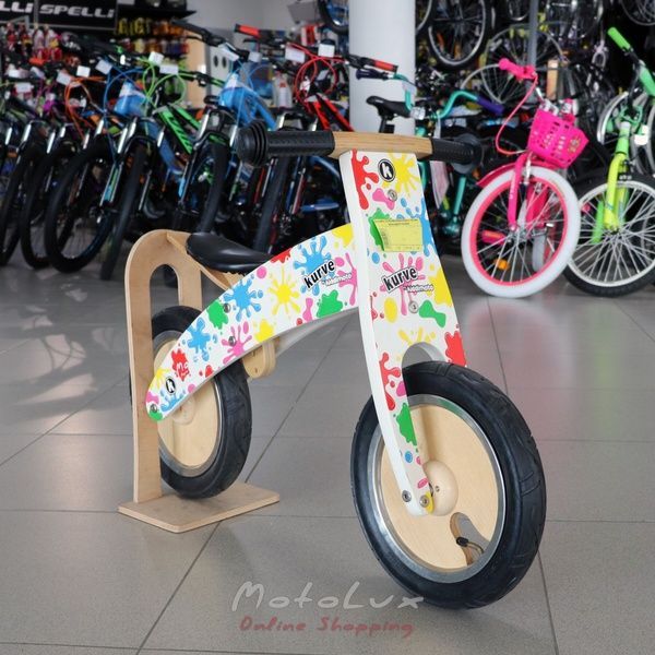 Children's begovel Kiddi Moto Kurve, wheel 12, color dots
