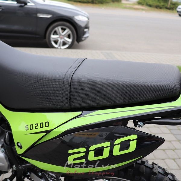 Мотоцикл Sparta Cross 200, зелений з чорним
