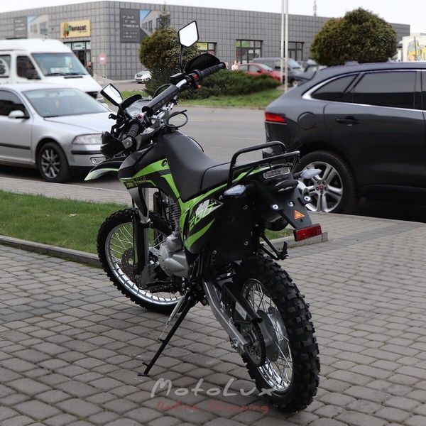 Мотоцикл Sparta Cross 200, зелений з чорним