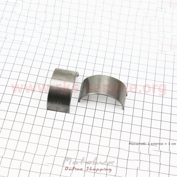 Вкладыш шатуна R180NM комплект 2шт 0,25 viper