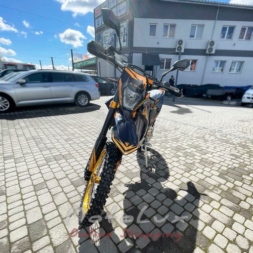 Kovi MAX 300 enduro motorcycle, black with orange, 2024