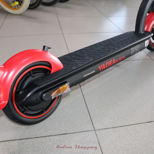 Electric scooter Yadea KS3 36V 7.8Ah, Rated Power 300W, Max Power 600W, black red